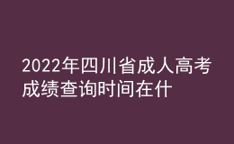 2022年四川省成人高考成績查詢時間在什么時候？成人高考分?jǐn)?shù)線多少才及格？
