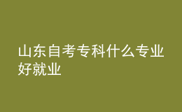 山東自考?？剖裁磳I(yè)好就業(yè) 