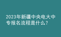 2023年新疆中央電大中專報名流程是什么？
