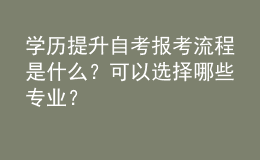 學(xué)歷提升自考報(bào)考流程是什么？可以選擇哪些專業(yè)？ 