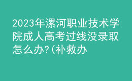 2023年漯河職業(yè)技術學院成人高考過線沒錄取怎么辦?(補救辦法)
