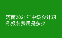 河南2021年中級(jí)會(huì)計(jì)職稱報(bào)名費(fèi)用是多少錢？