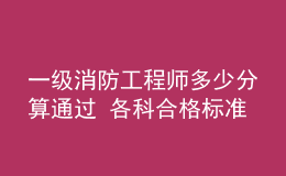 一級(jí)消防工程師多少分算通過(guò) 各科合格標(biāo)準(zhǔn)是什么
