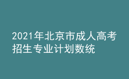 2021年北京市成人高考招生專(zhuān)業(yè)計(jì)劃數(shù)統(tǒng)計(jì)表一