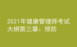 2021年健康管理師考試大綱第三章：預防醫(yī)學基礎知識