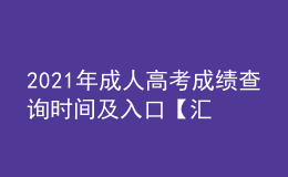 2021年成人高考成績(jī)查詢(xún)時(shí)間及入口【匯總】