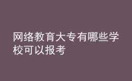 網(wǎng)絡(luò)教育大專(zhuān)有哪些學(xué)?？梢詧?bào)考