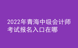 2022年青海中級(jí)會(huì)計(jì)師考試報(bào)名入口在哪？