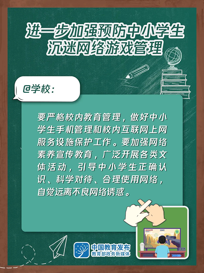 大圖！進(jìn)一步加強(qiáng)預(yù)防中小學(xué)生沉迷網(wǎng)絡(luò)游戲管理這樣做(圖3)